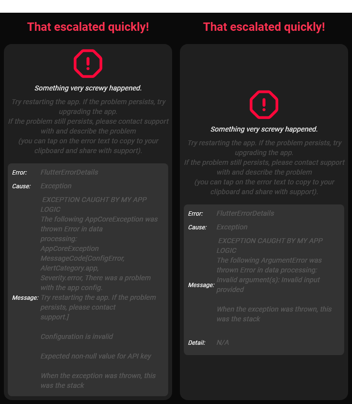 Custom Error Screen