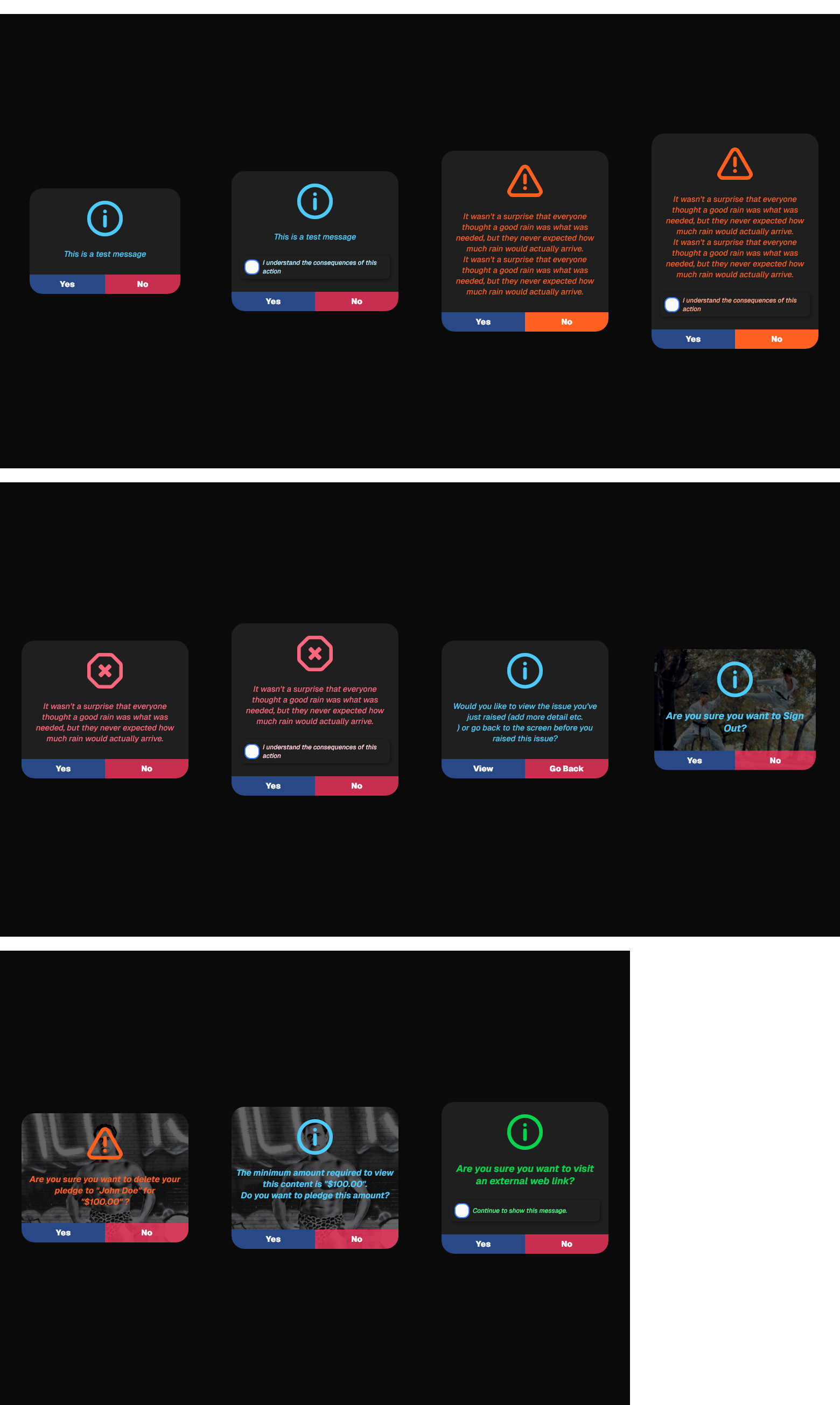 Binary Dialog