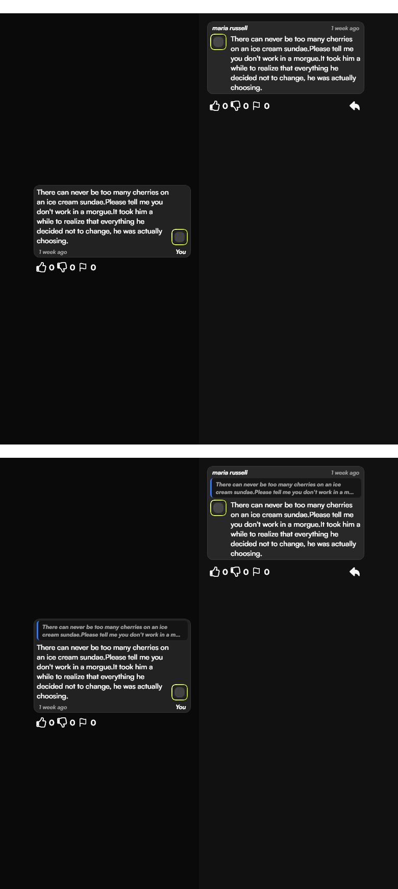Custom Chat Message Text Only