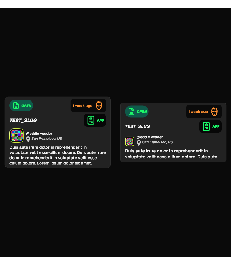 General Issue Tile With Avatar