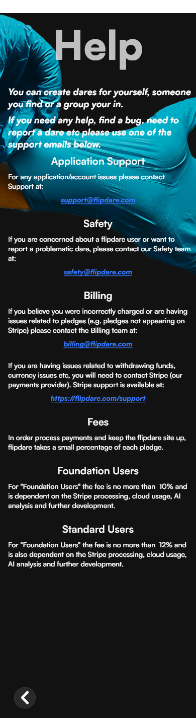 Help Screen