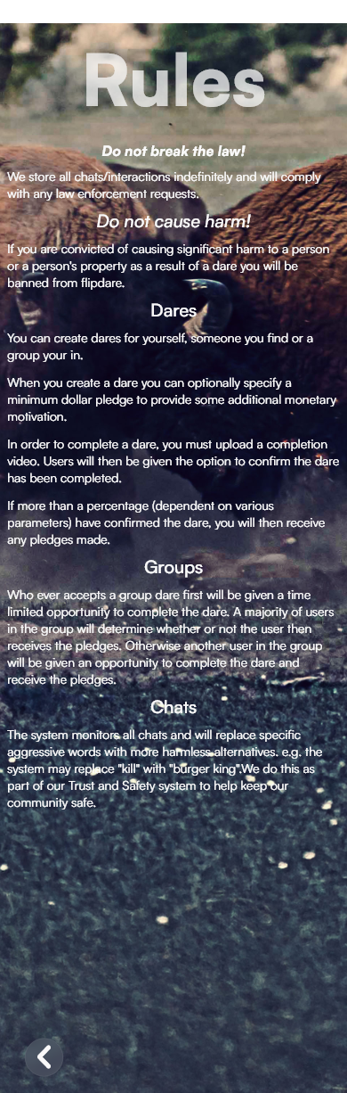 Rules Screen
