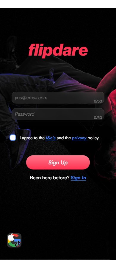 Sign Up Screen